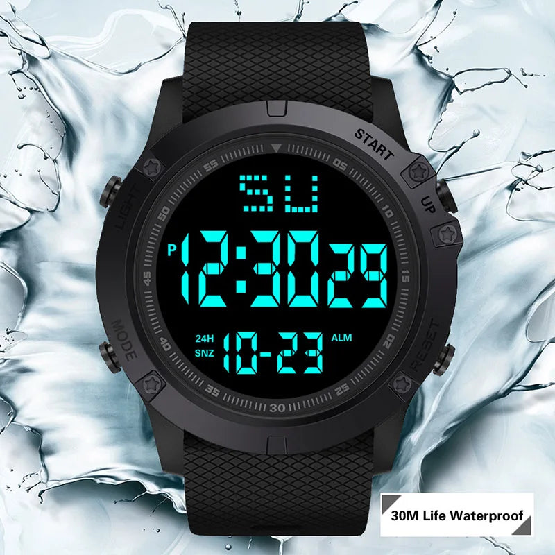 Relógio Esportivo Militar Digital LED Resistente