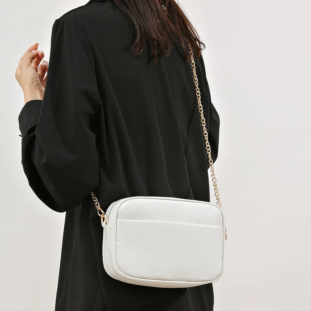 Zara | Bolsa de Ombro de Couro Refinado