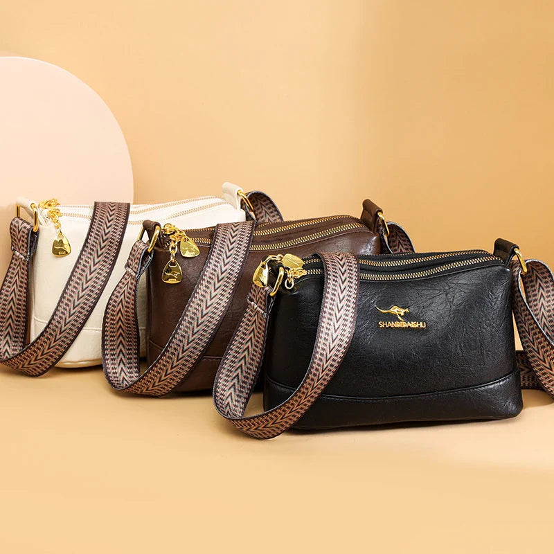 Addison | Bolsa de Ombro em Couro Refinado