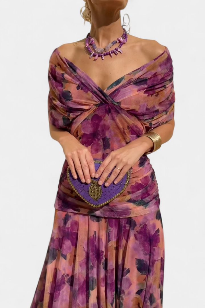 Evira - Vestido Elegante Off-Shoulder