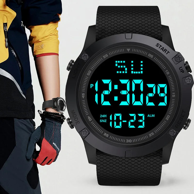 Relógio Esportivo Militar Digital LED Resistente