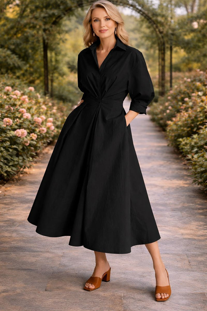 Monroe | Vestido Maxi Fluido com Frente Envolvente