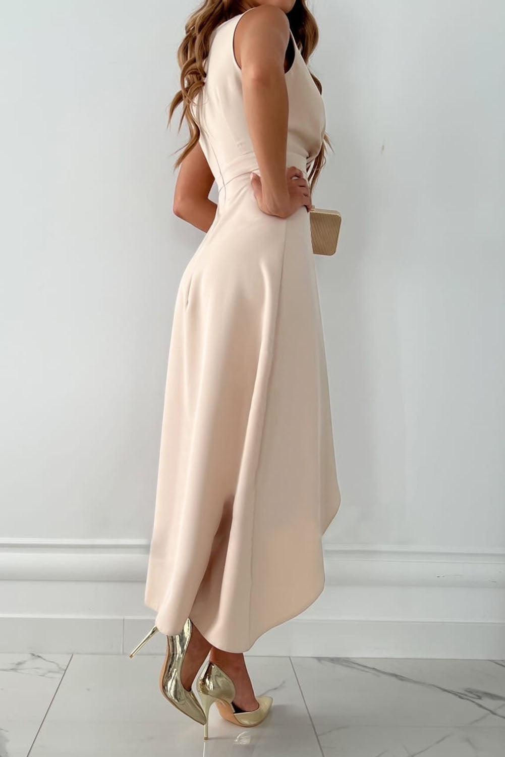 Charlotte™ | Vestido Midi Cruzado com Decote em V
