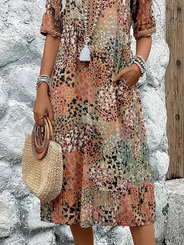 Fatima - Vestido com Design Floral