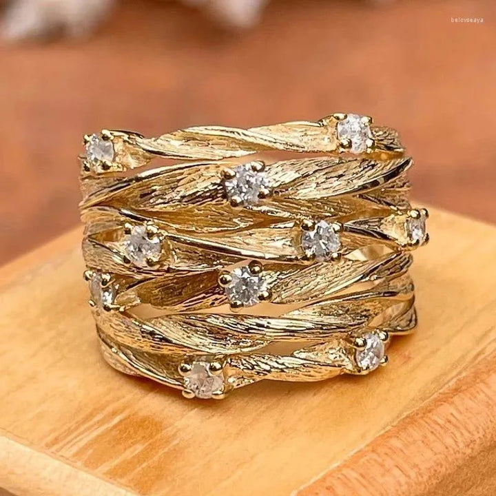 Anel Boho Vintage Dourado