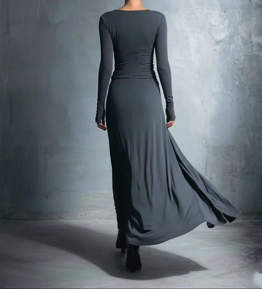 Naiara ❘ Vestido maxi com nó lateral