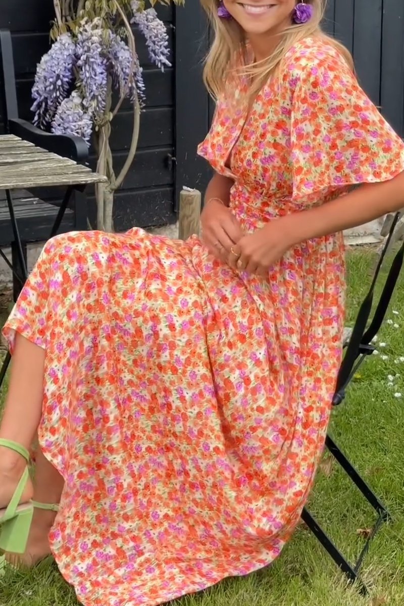 Pauline - Vestido Longo com Design Floral