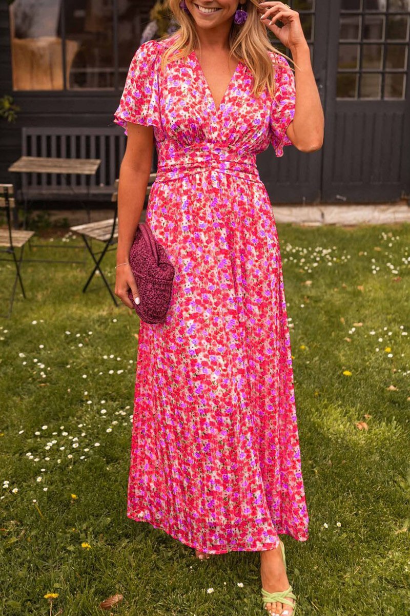 Pauline - Vestido Longo com Design Floral