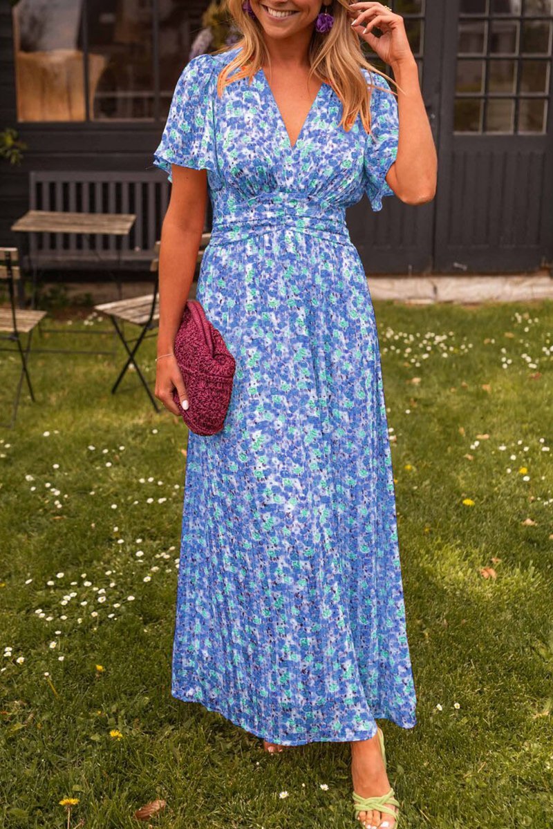 Pauline - Vestido Longo com Design Floral