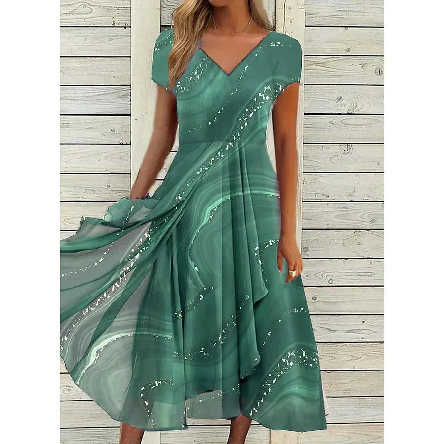 Naomi | Vestido Midi com Decote em V