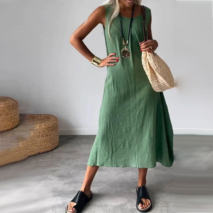 Amaris - Vestido Sem Mangas Relaxado