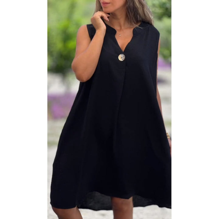 Elsie - Vestido Sem Mangas com Decote em V